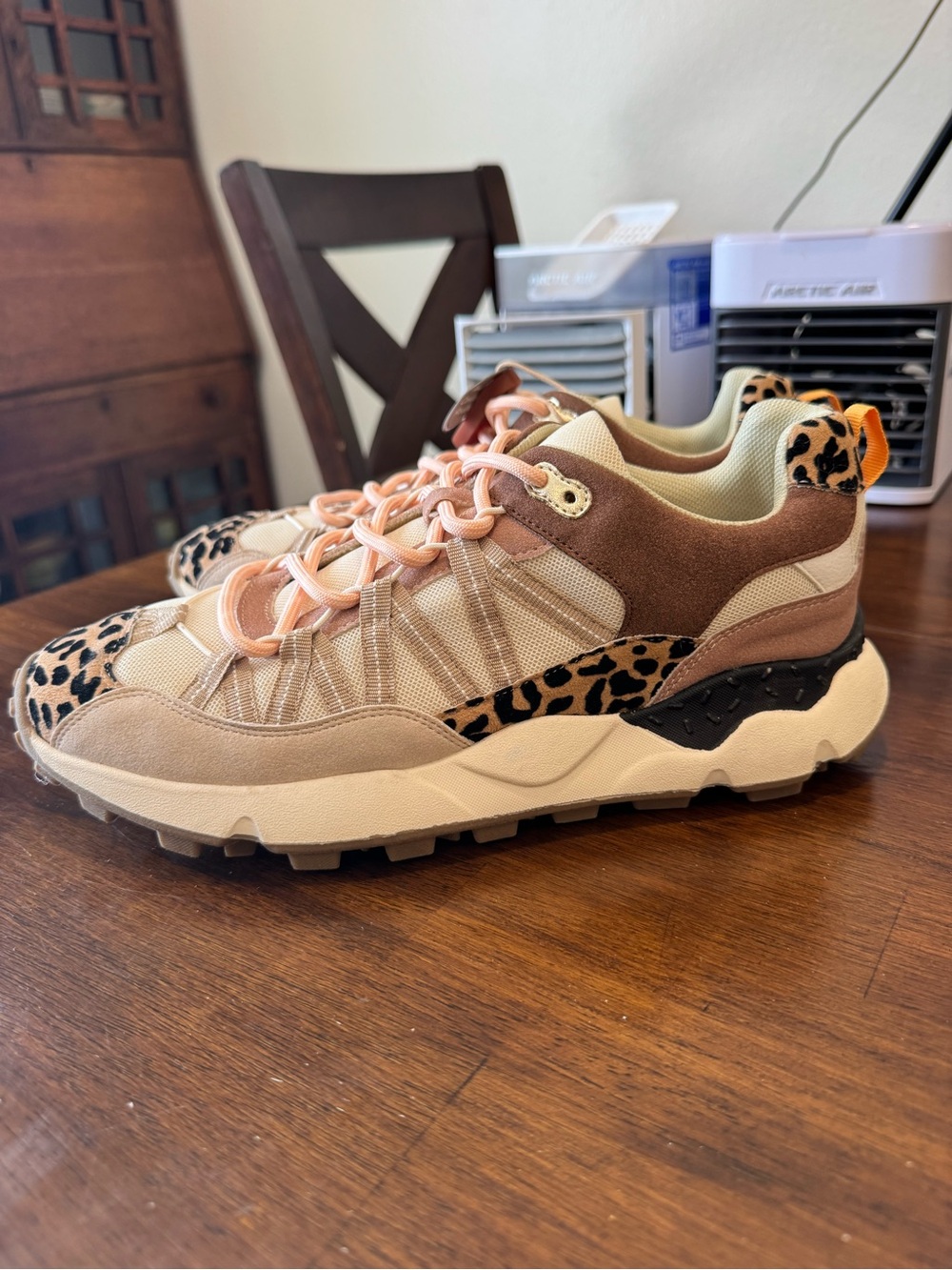 Mia Nile Sneaker Leopard Print Nuetral Chunky Women’s Size 9 NWT - Picture 2 of 12